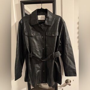 NWT Rebecca Minkoff Black Leather Jacket - Size Medium